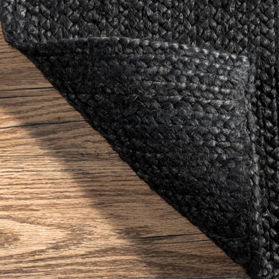 Schwarzer Jute-Teppich – Bild 4