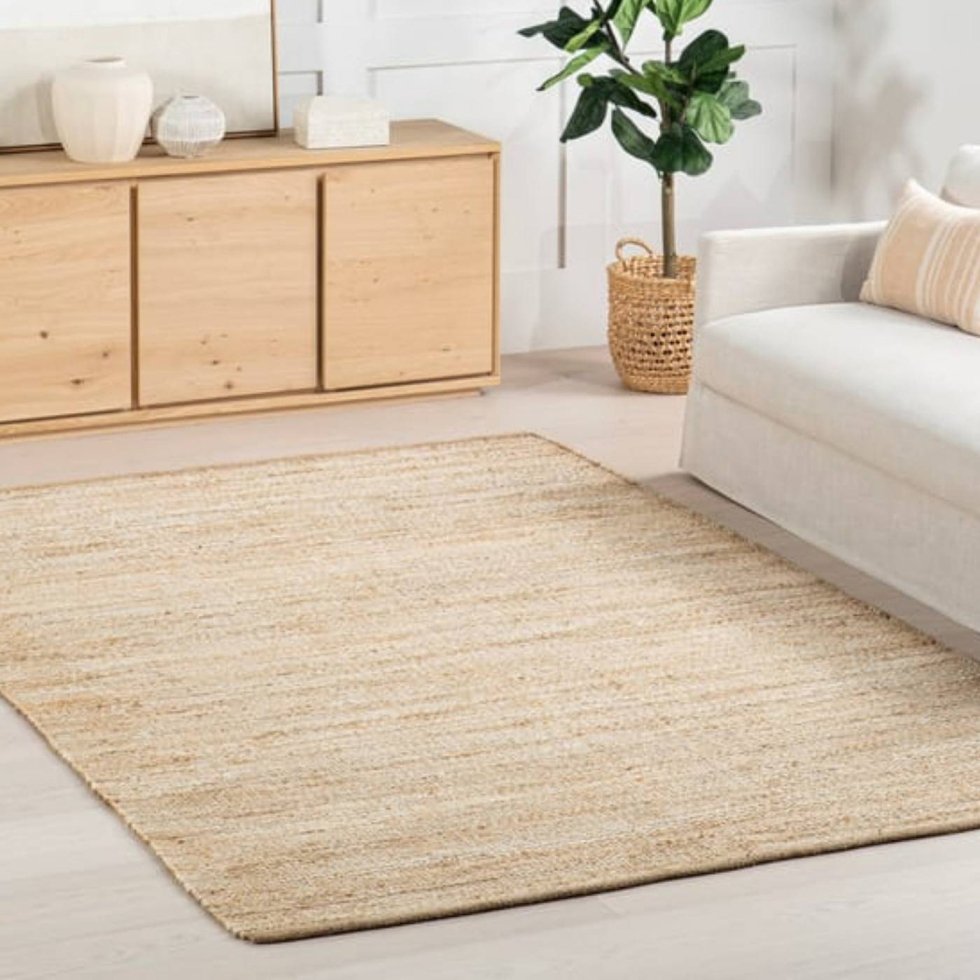 Jute-Teppich aus Naturfasern